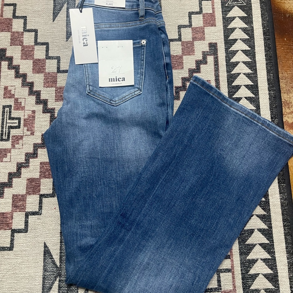 Nica Women's Blue Flare Jeans